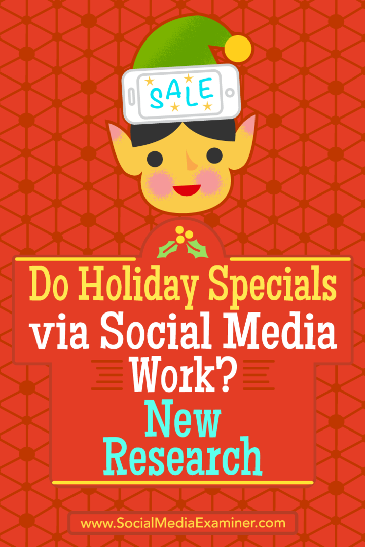 Λειτουργούν οι Ειδικές Διακοπές μέσω Κοινωνικών Μέσων; Νέα έρευνα της Michelle Krasniak στο Social Media Examiner.