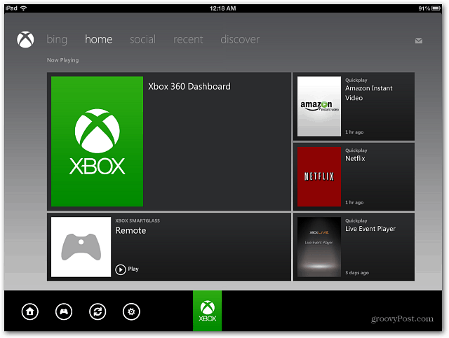 Πίνακας ελέγχου Xbox SmartGlass