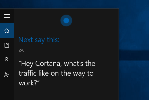 Εκπαίδευση Φωνή Cortana Windows 10