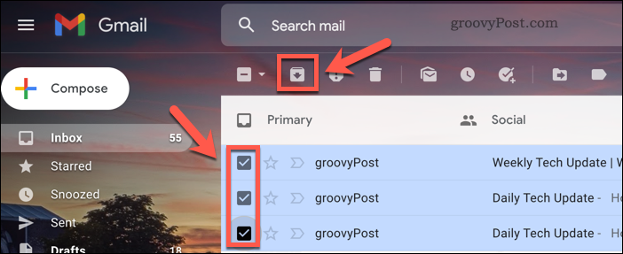 Αρχειοθέτηση email στο Gmail