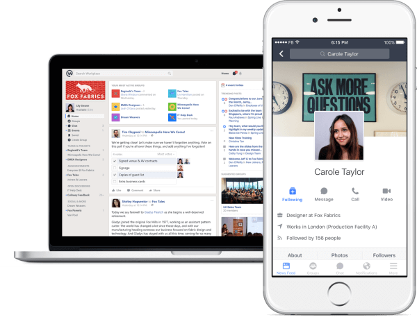 Το Facebook παρουσιάζει μια δωρεάν έκδοση του Workplace, το εργαλείο κοινωνικής δικτύωσης για τους εργαζόμενους να συνομιλούν και να συνεργάζονται.