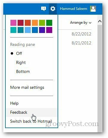 Ανατροφοδότηση του Outlook 1