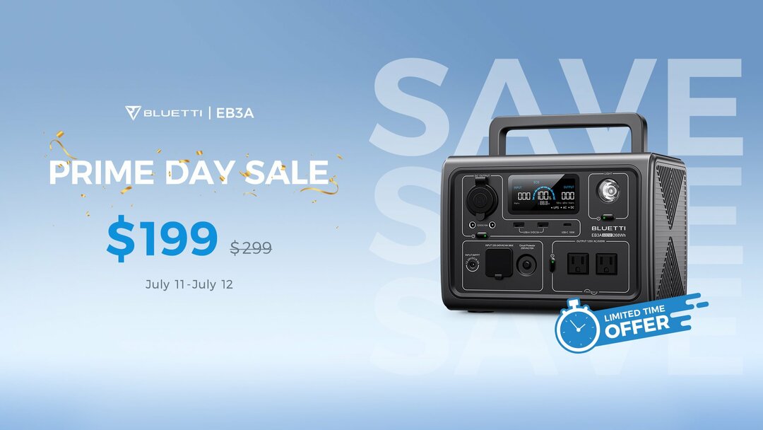 BLUETTI's Prime Day Deals: Μεγάλες προσφορές σε ηλιακές γεννήτριες