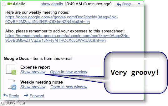 google docs τώρα προεπισκόπηση στο gmail