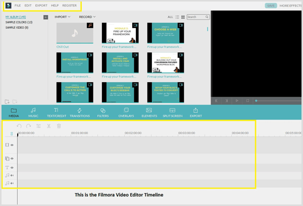 Πρόγραμμα επεξεργασίας βίντεο και χρονοδιάγραμμα Filmora