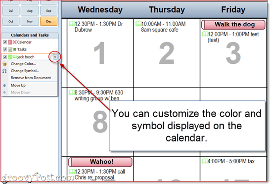 Προσαρμογή του Outlook 2010 Calendar Printoffs