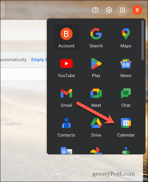 Ανοίξτε το Ημερολόγιο Google στο Gmail