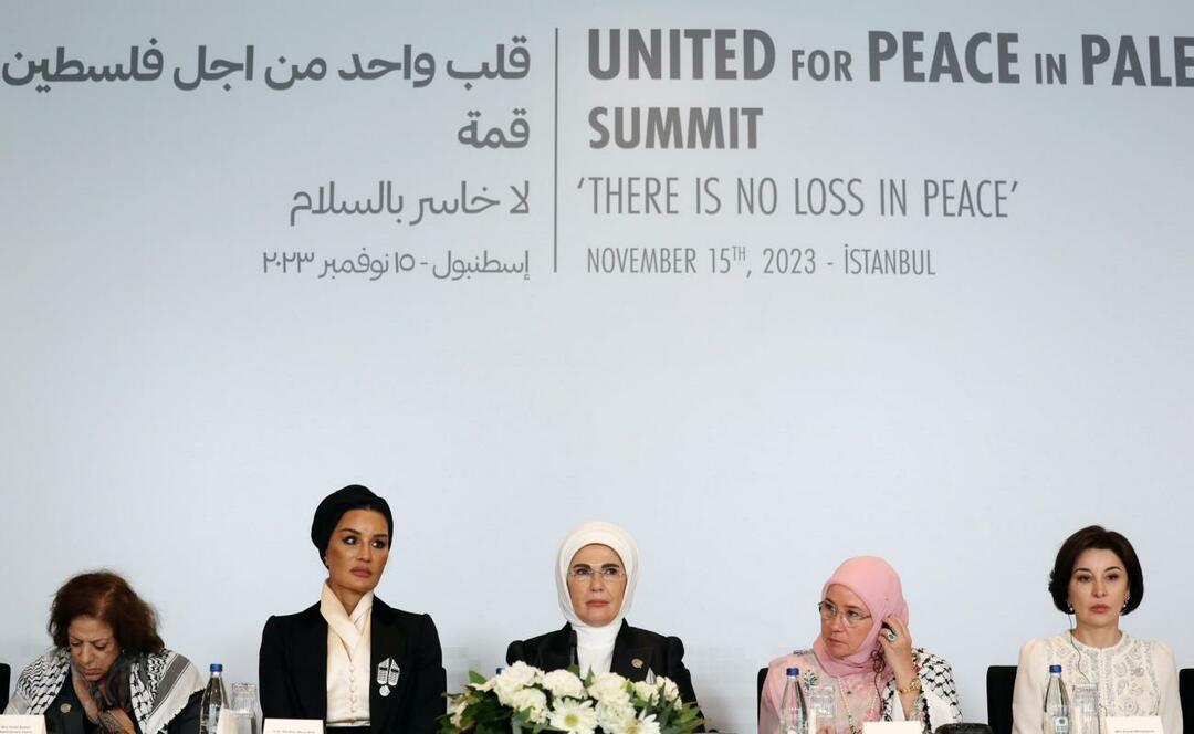  Κίνημα πρωτοβουλίας Πρώτη Κυρία Ερντογάν «Μία Καρδιά Κορυφής για την Παλαιστίνη».