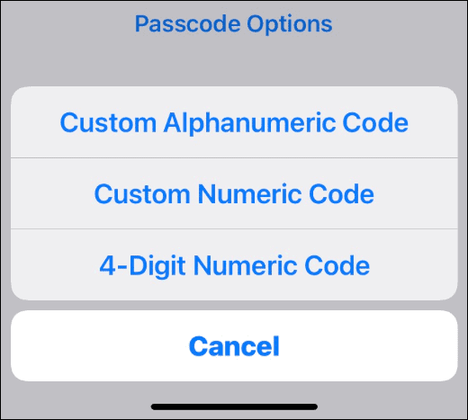Αλλάξτε τον κωδικό πρόσβασης στο iPhone