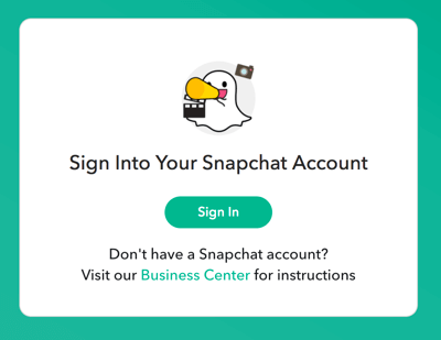 Συνδεθείτε με τα διαπιστευτήρια σύνδεσης Snapchat.