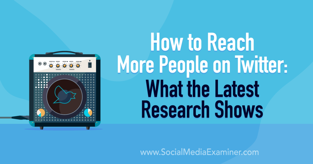 Πώς να προσεγγίσετε περισσότερα άτομα στο Twitter: Τι δείχνει η τελευταία έρευνα στο Social Media Examiner