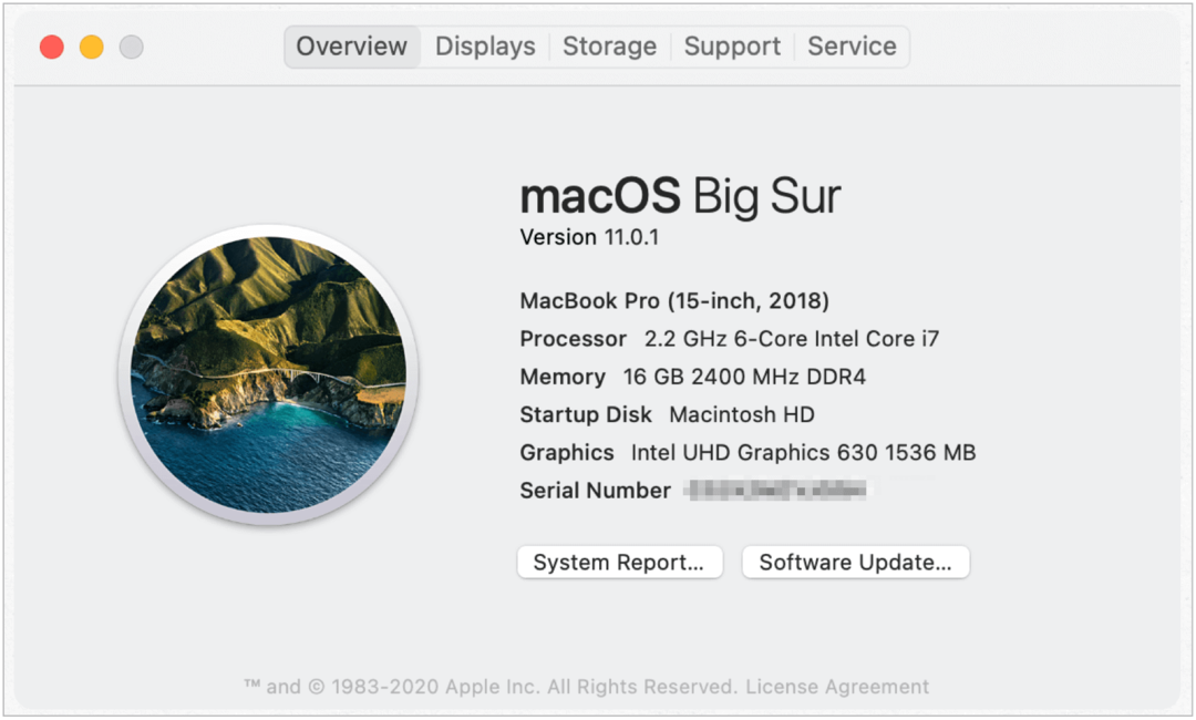 Παράδειγμα έκδοσης Mac