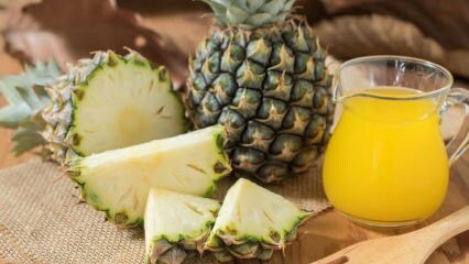 Ποια είναι τα οφέλη του χυμού ανανά και ανανά; Εάν πίνετε ένα ποτήρι χυμό ανανά;