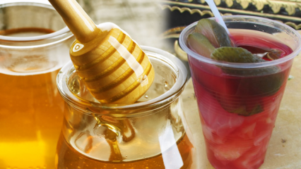Ποια είναι τα οφέλη του χυμού τουρσί; Τι κάνουν τα σπιτικά τουρσιά; Προσθέστε το μέλι στο χυμό του τουρσί και ...