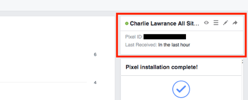 Βρείτε το αναγνωριστικό pixel στο Facebook Ads Manager.
