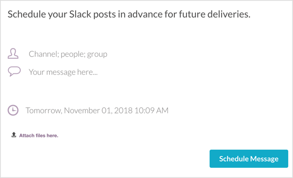 Προγραμματίστε ένα Slack μήνυμα με Convergely.