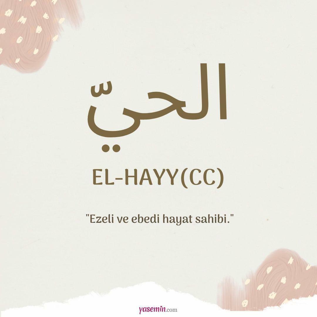 Τι σημαίνει al-Hayy (c.c);