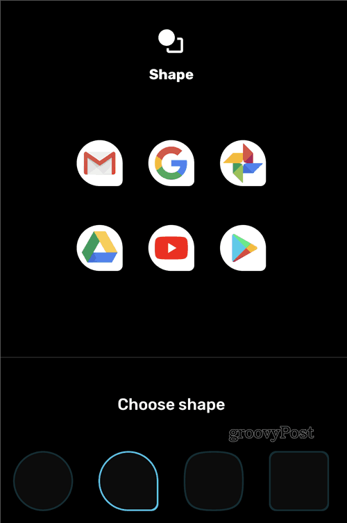 Εικονίδιο Μενού στυλ Google Pixel