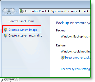 Windows 7: Δημιουργία συνδέσμου εικόνας συστήματος