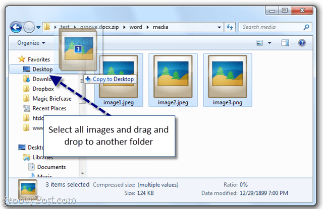 Ο εύκολος τρόπος για την εξαγωγή εικόνων από ένα έγγραφο του Word στα Windows 7 [Office 2007/2010]