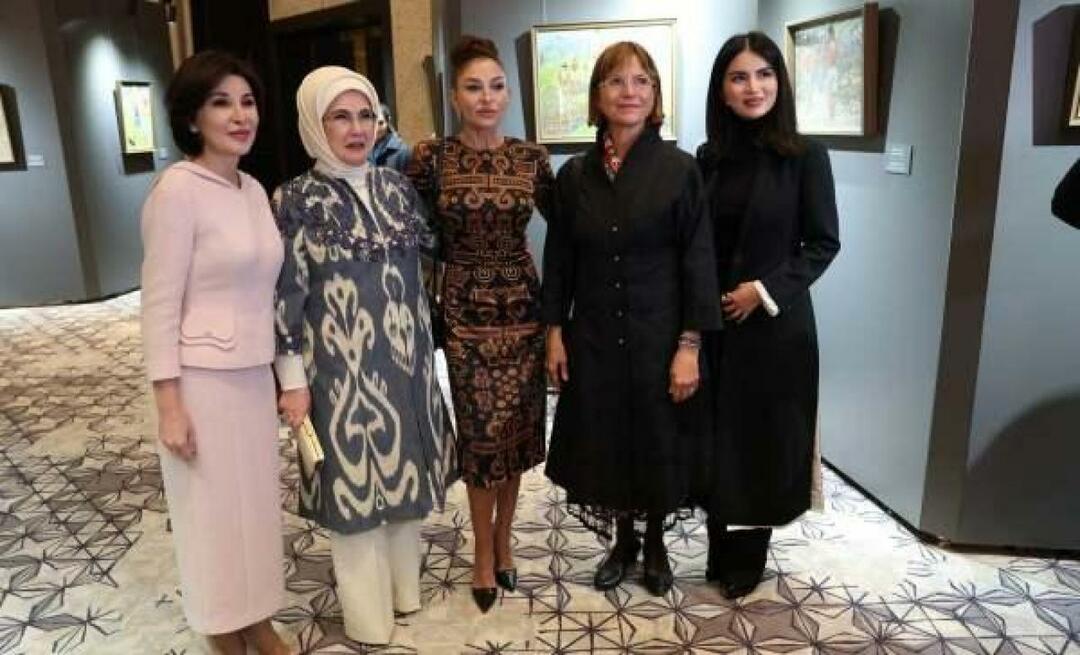 Επίσκεψη Εμινέ Ερντογάν στη Σαμαρκάνδη! Επισκέφτηκε την έκθεση Colors of Uzbekistan