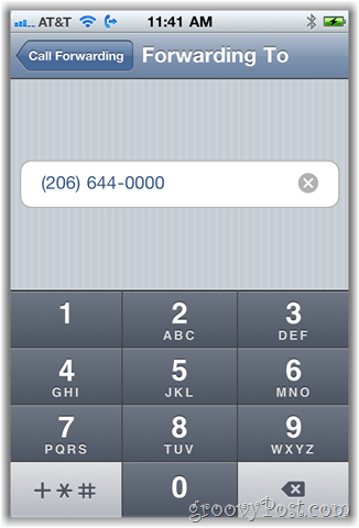 iphone επιλογή κλήσης προώθησης επιλογών