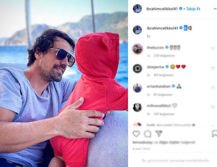 Ο ηθοποιός ahimbrahim Çelikkol ποζάρει με τον γιο του Ali: Μικρή ειρήνη ...