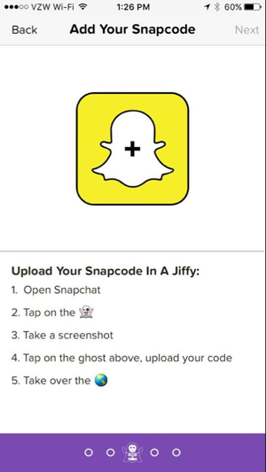 Ghostcodes προσθέστε snapcode
