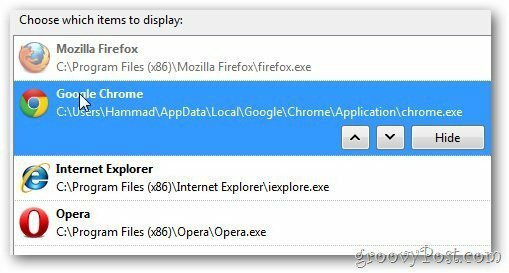 Το Google Chrome είναι ανοιχτό - με παραγγελία