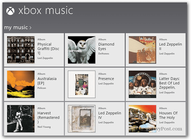 Η εφαρμογή μουσικής Xbox για μουσική μου