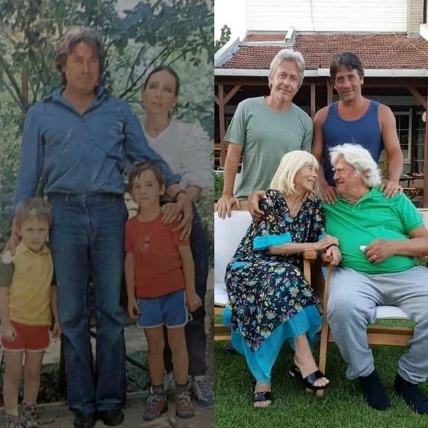 ο Cüneyt arkın και η οικογένειά του