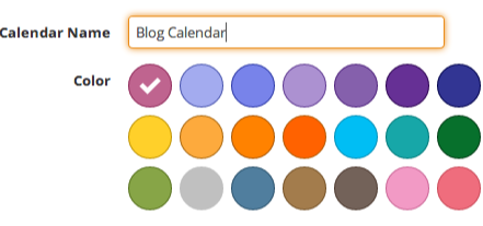 επιλογές χρώματος για ημερολόγια στο divvyhq