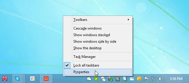 Windows 8.1 Ενημέρωση Συμβουλή: Σταματήστε να εμφανίζονται οι σύγχρονες εφαρμογές στη γραμμή εργασιών