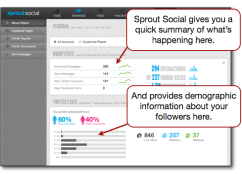 Συνοπτικά δημογραφικά στοιχεία για το Sprout Social