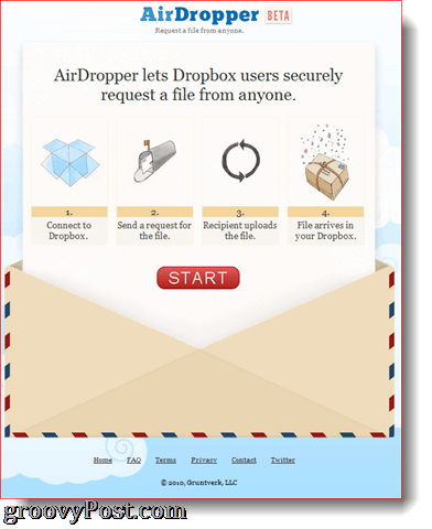 Το πρόσθετο Dropbox του AirDropper σε δράση