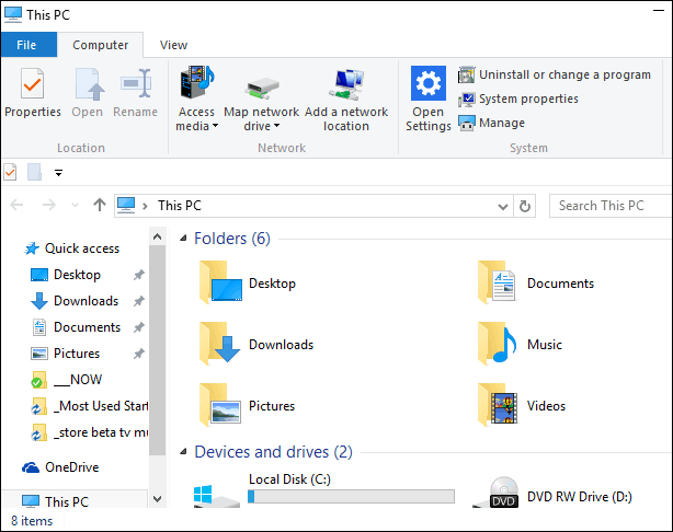 Πώς να απενεργοποιήσετε τη γρήγορη πρόσβαση στον Windows Explorer 10 αρχείων