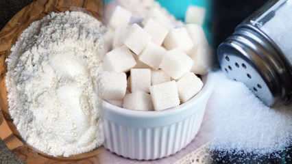 3 μέθοδος αδυνατίσματος αποφεύγοντας τα λευκά! Πώς να αφήσετε ζάχαρη και αλάτι;