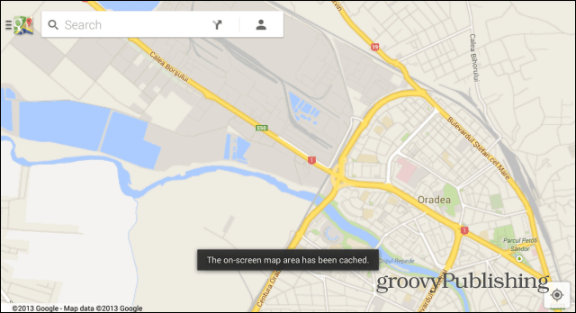 Χάρτες Google Maps Android αποθηκεύονται για χρήση εκτός σύνδεσης