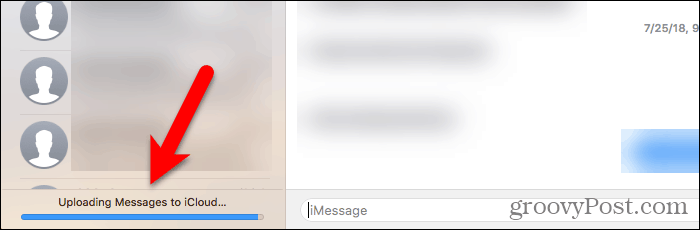 Μεταφόρτωση μηνυμάτων στο iCloud σε Mac