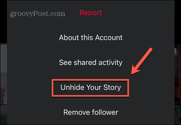 instagram αποκρύψτε την ιστορία σας