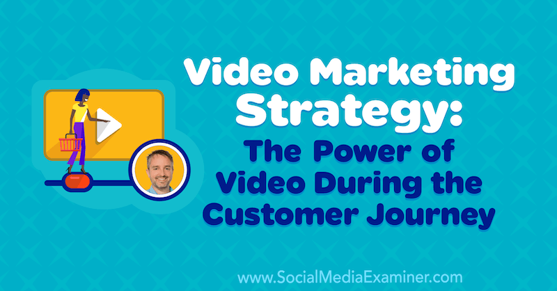 Στρατηγική μάρκετινγκ βίντεο: Η δύναμη του βίντεο κατά τη διάρκεια του ταξιδιού του πελάτη με πληροφορίες από τον Ben Amos στο Podcast μάρκετινγκ κοινωνικών μέσων.