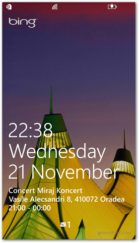 Windows Phone 8 Κλείδωμα οθόνης γρήγορη κατάσταση