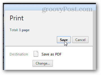 εκτύπωση σε pdf σε χρώμιο