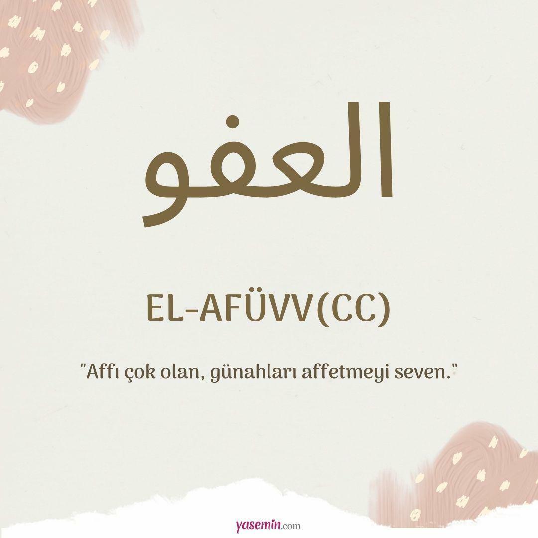 Τι σημαίνει το al-Afuw (c.c);