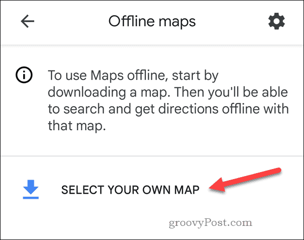 Δημιουργία χάρτη των Χαρτών Google εκτός σύνδεσης