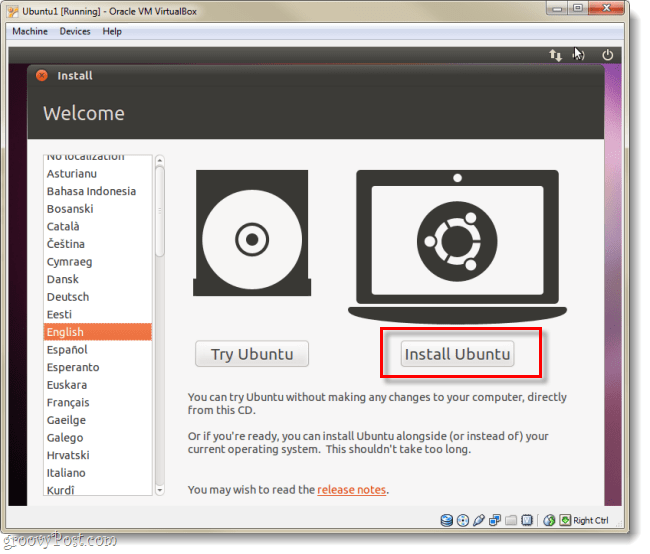εγκαταστήστε το ubuntu 
