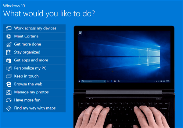 Θέματα επίδειξης των Windows 10