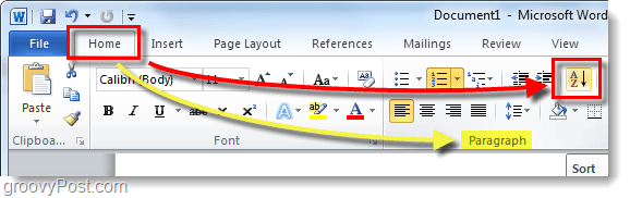 Πώς να ταξινομήσετε τις λίστες του Microsoft Word Αλφαβητικά