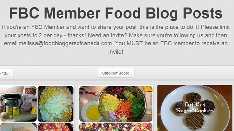 μπλόγκερ τροφίμων του καναδικού πίνακα