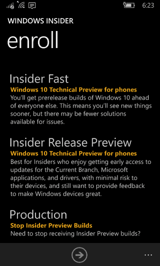 Προεπισκόπηση των Windows Mobile 10 Insider Release
